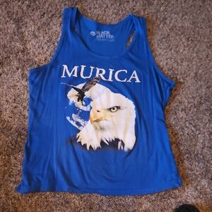 Black Matter Blue 'Murica Tank Top